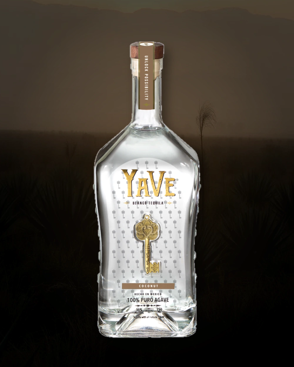 YaVe Coconut Tequila bottle