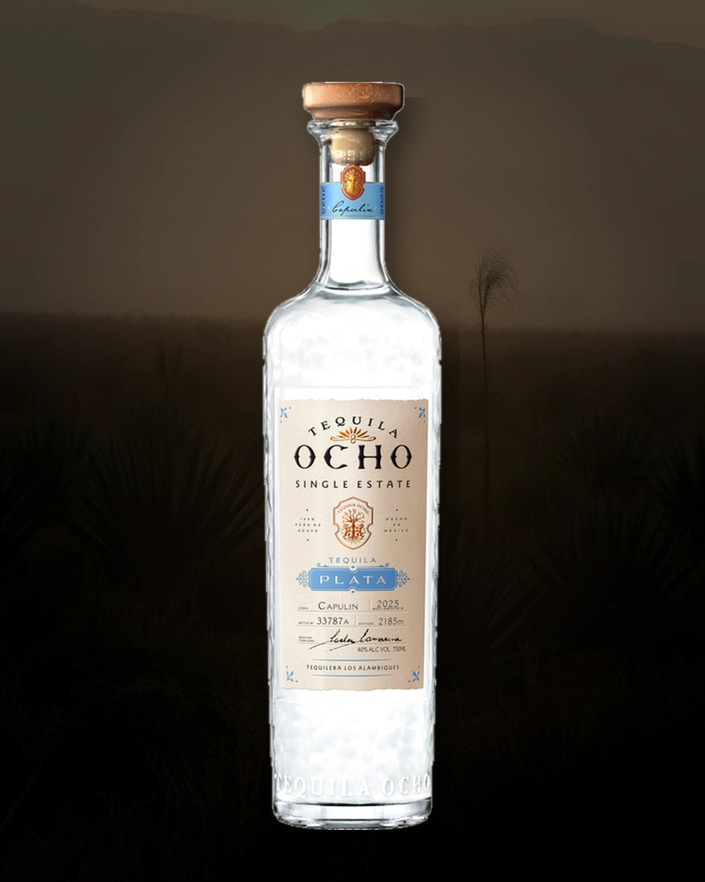 Ocho Tequila Plata bottle