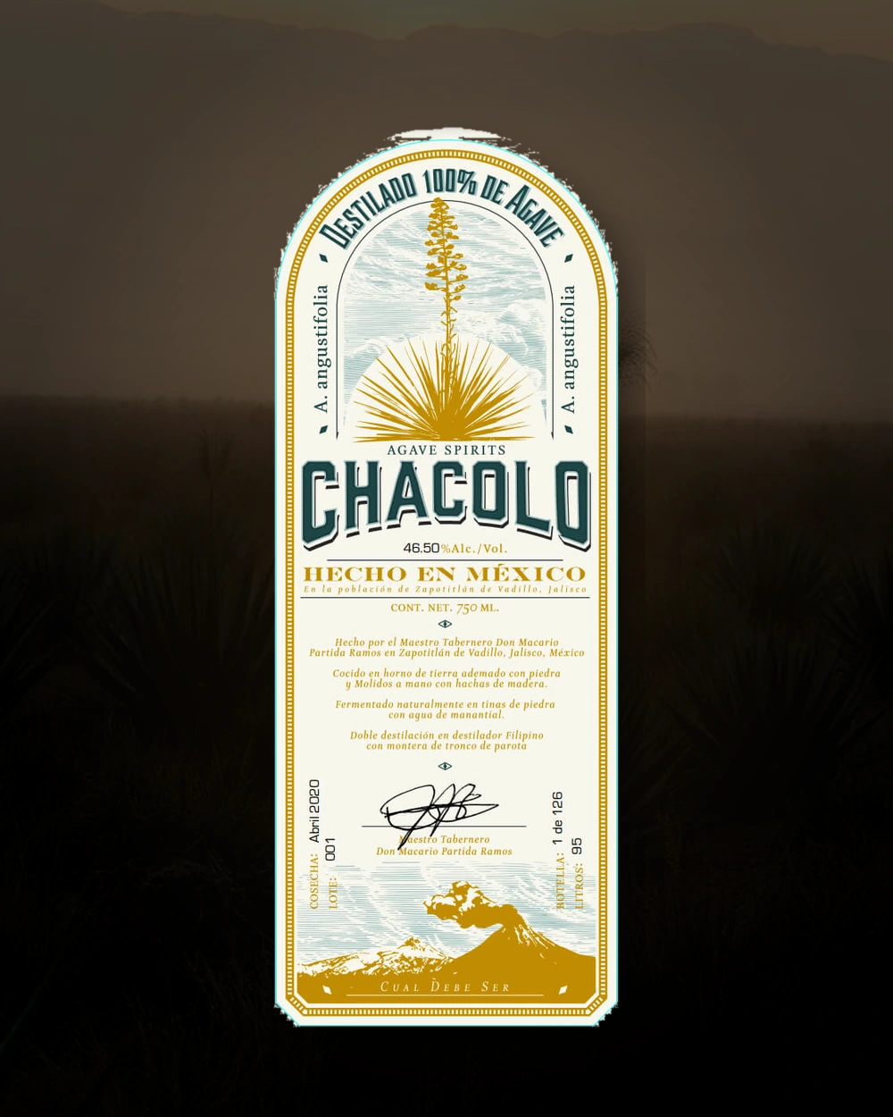 Chacolo Ixtero Verde bottle
