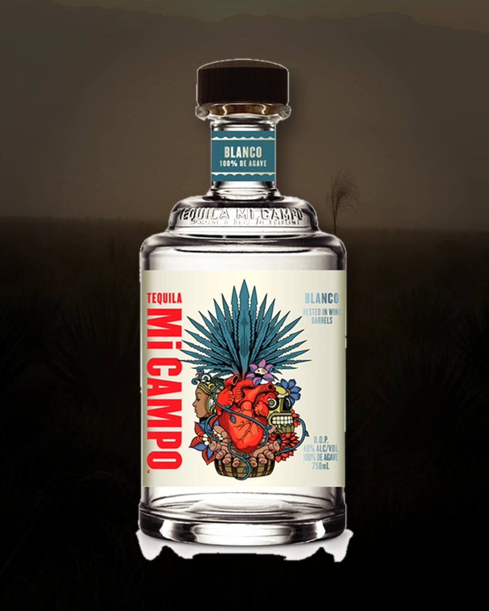 Tequila Mi Campo Blanco bottle