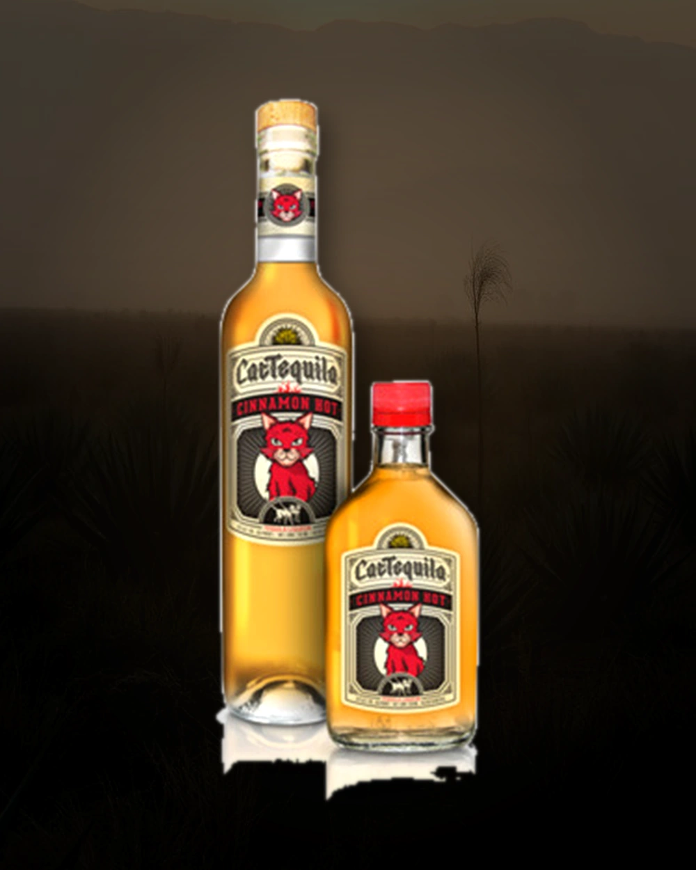 Cat Tequila Cinnamon Hot bottle