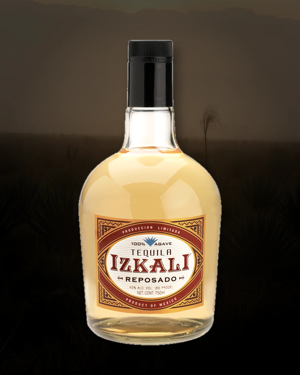 Izkali Tequila Reposado bottle