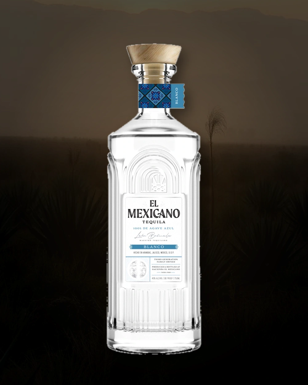 Tequila El Mexicano Blanco bottle