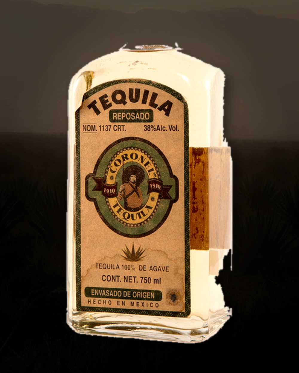Coronel Tequila Reposado bottle