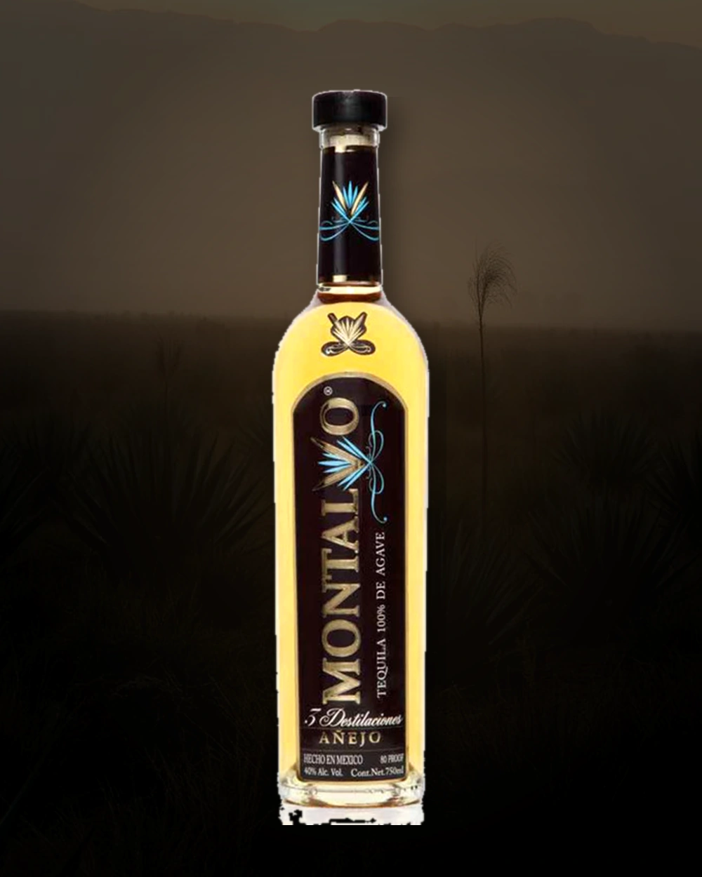 Montalvo Tequila Añejo bottle