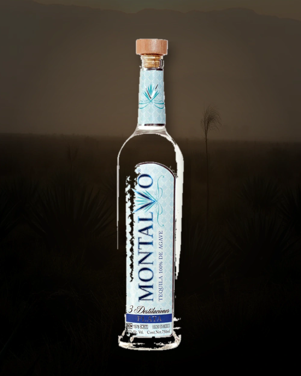 Montalvo Tequila Plata bottle