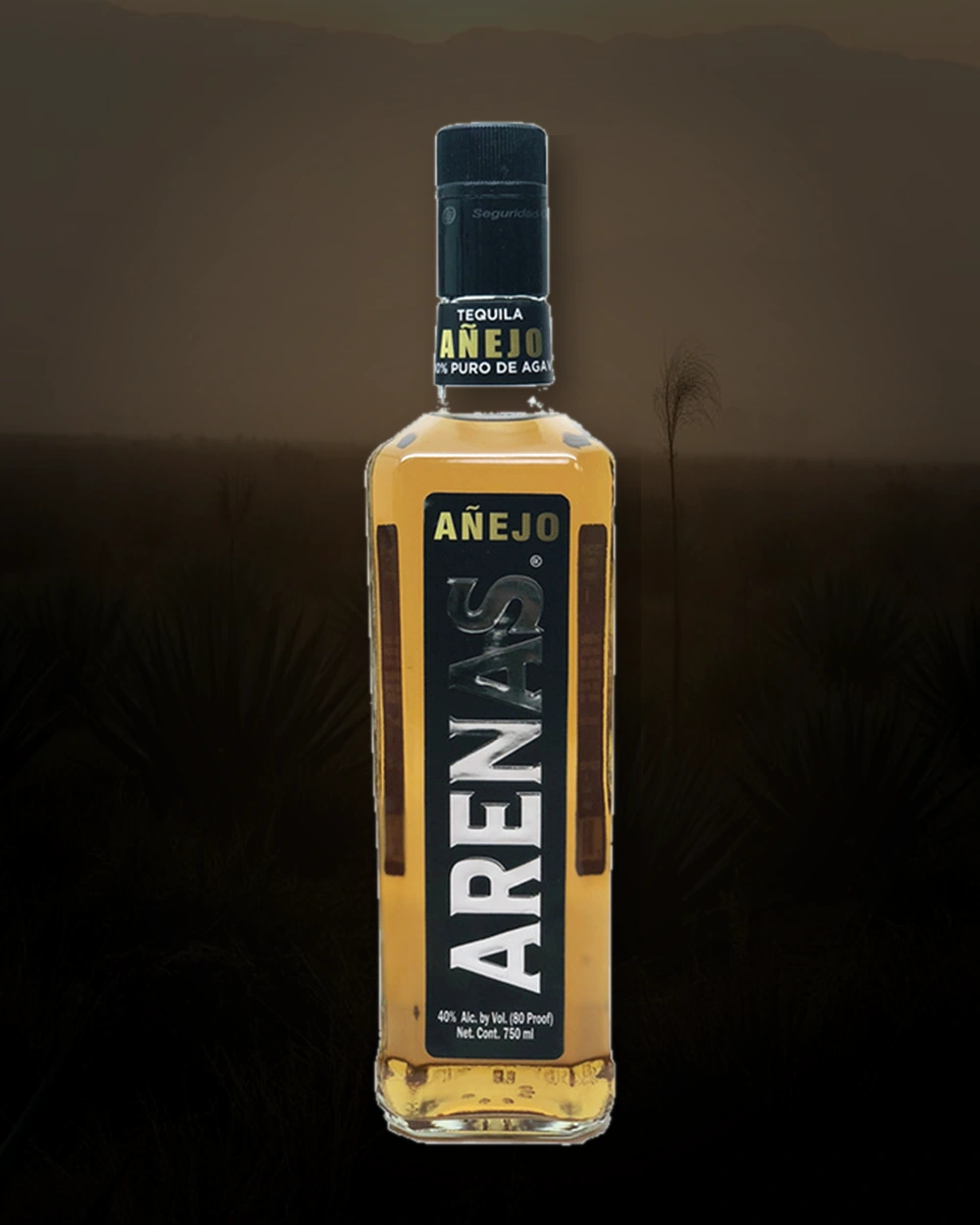 Arenas Añejo Tequila bottle