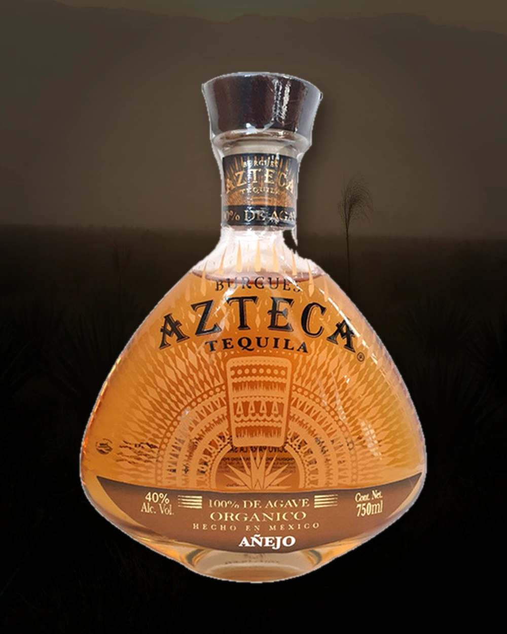 Burgues Azteca Tequila Añejo bottle