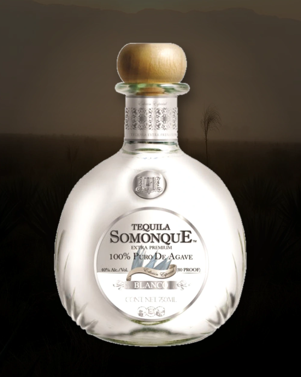Somonque Extra Premium Blanco bottle