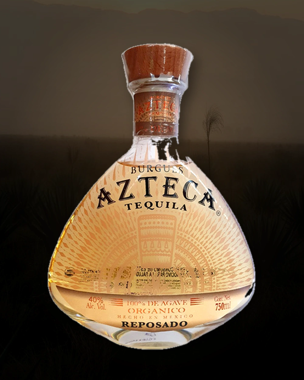Burgues Azteca Tequila Reposado bottle