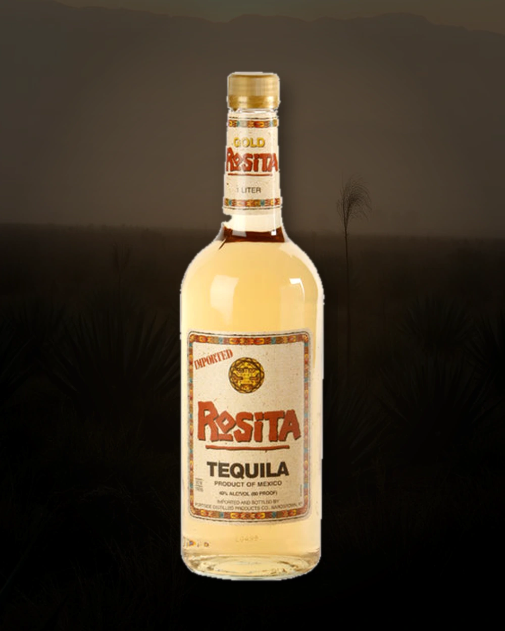 Rosita Tequila Gold bottle