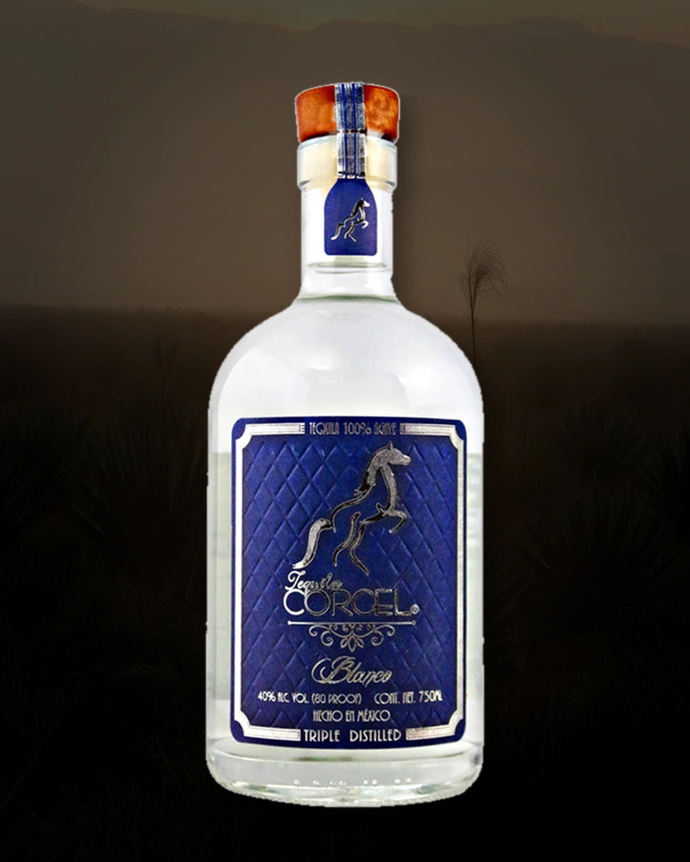Tequila Corcel Blanco bottle