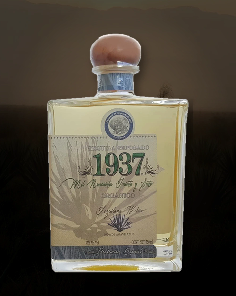 Tequila 1937 Reposado Orgánico bottle
