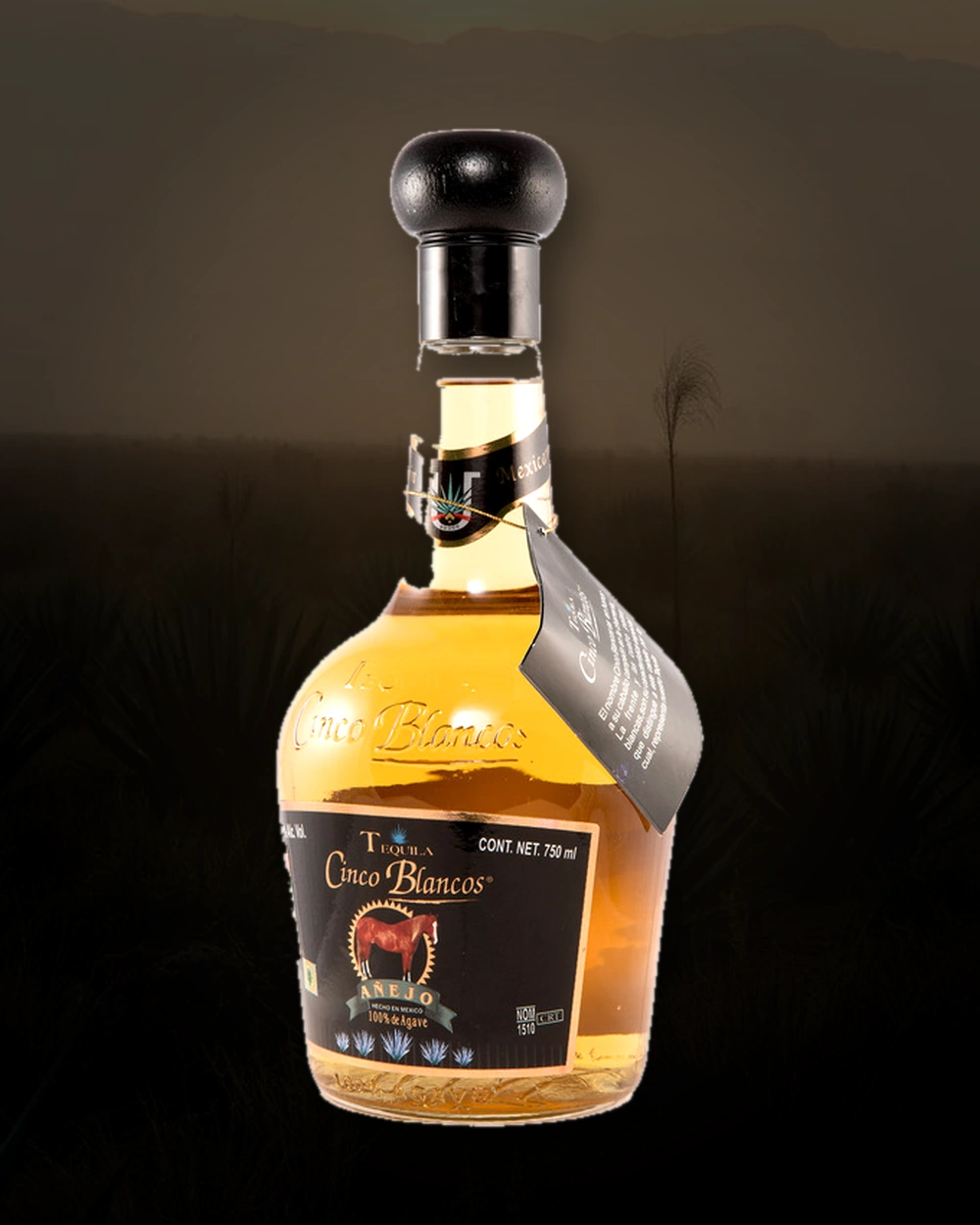 Cinco Blancos Añejo bottle