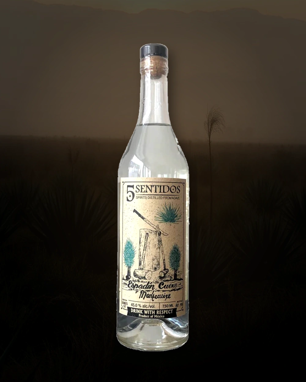 5 Sentidos Espadin, Cuixe y Madrecuixe – Roberto Sanchez bottle