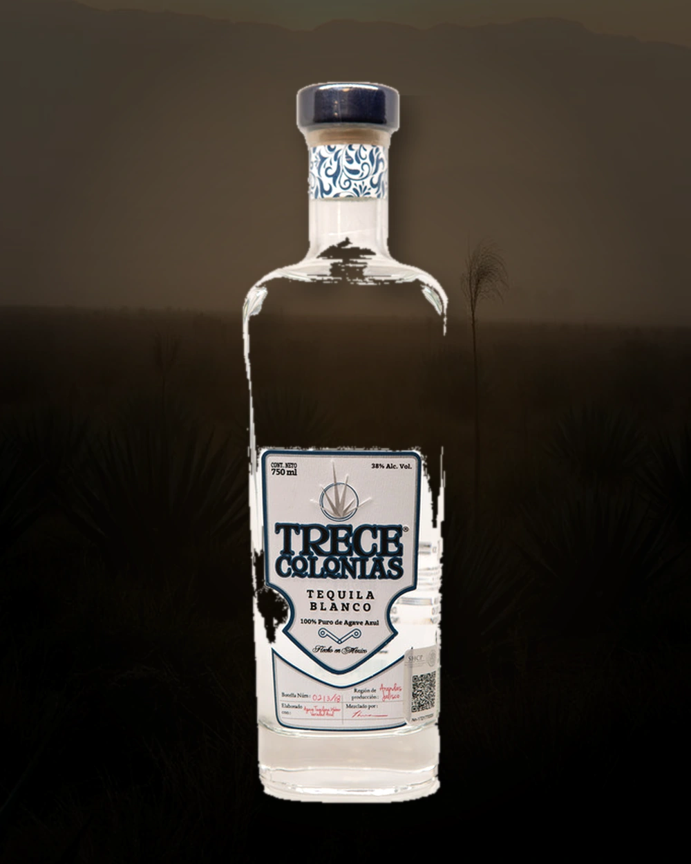 Trece Colonias Tequila Blanco bottle