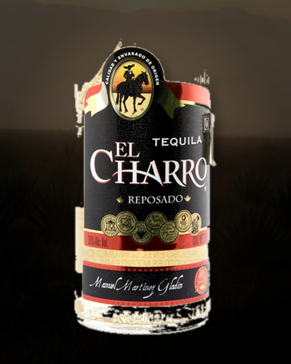 El Charro Reposado bottle