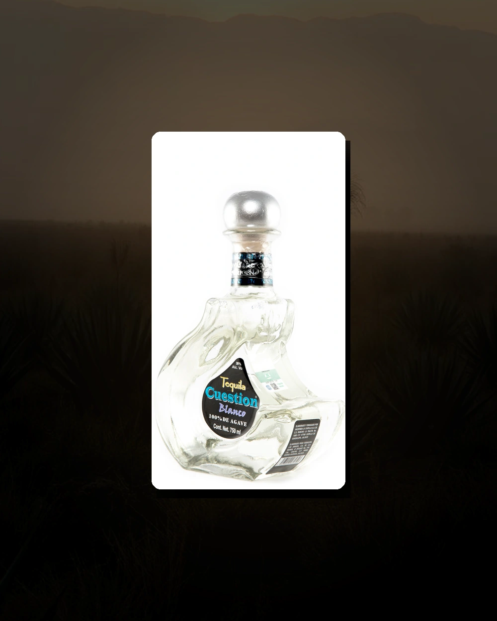 Cuestion Tequila Blanco bottle
