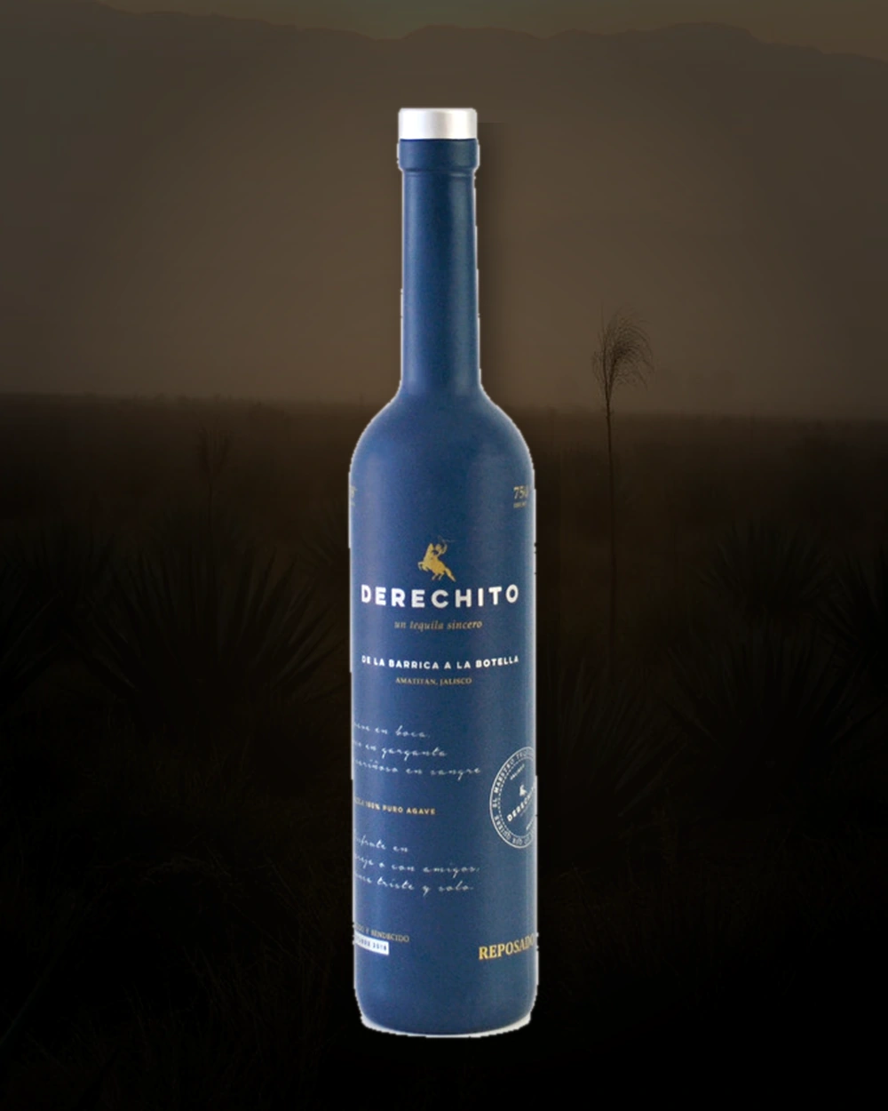 Derechito Reposado bottle