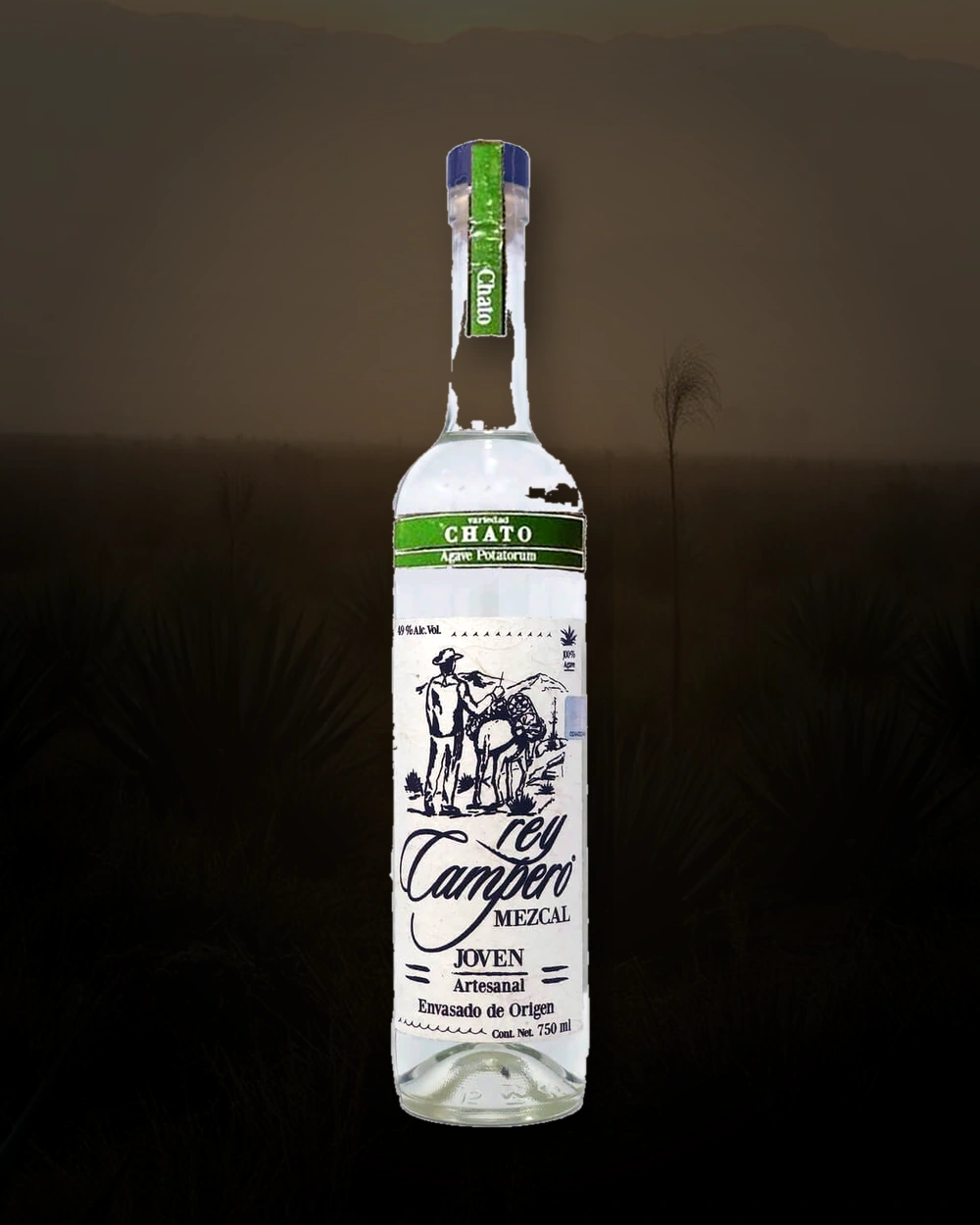 Rey Campero Chato bottle
