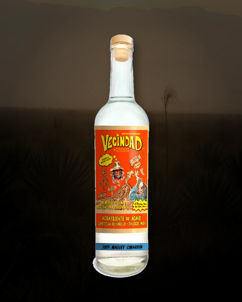 Vecindad Cimarrón – Macario Partida bottle