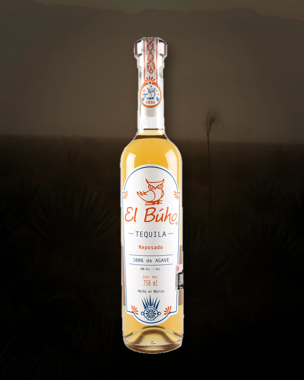 El Búho Tequila Reposado bottle
