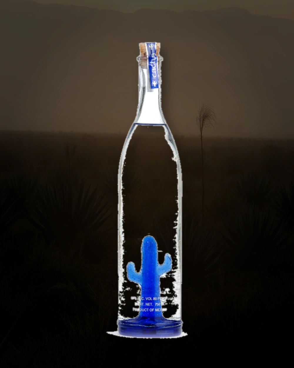 Purasangre Cactus Series Blanco bottle