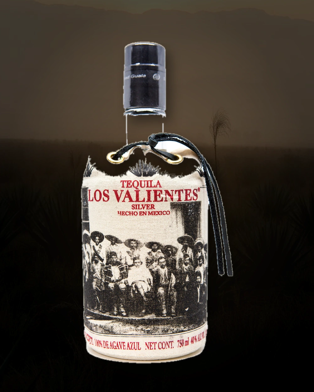 Los Valientes Tequila Silver bottle
