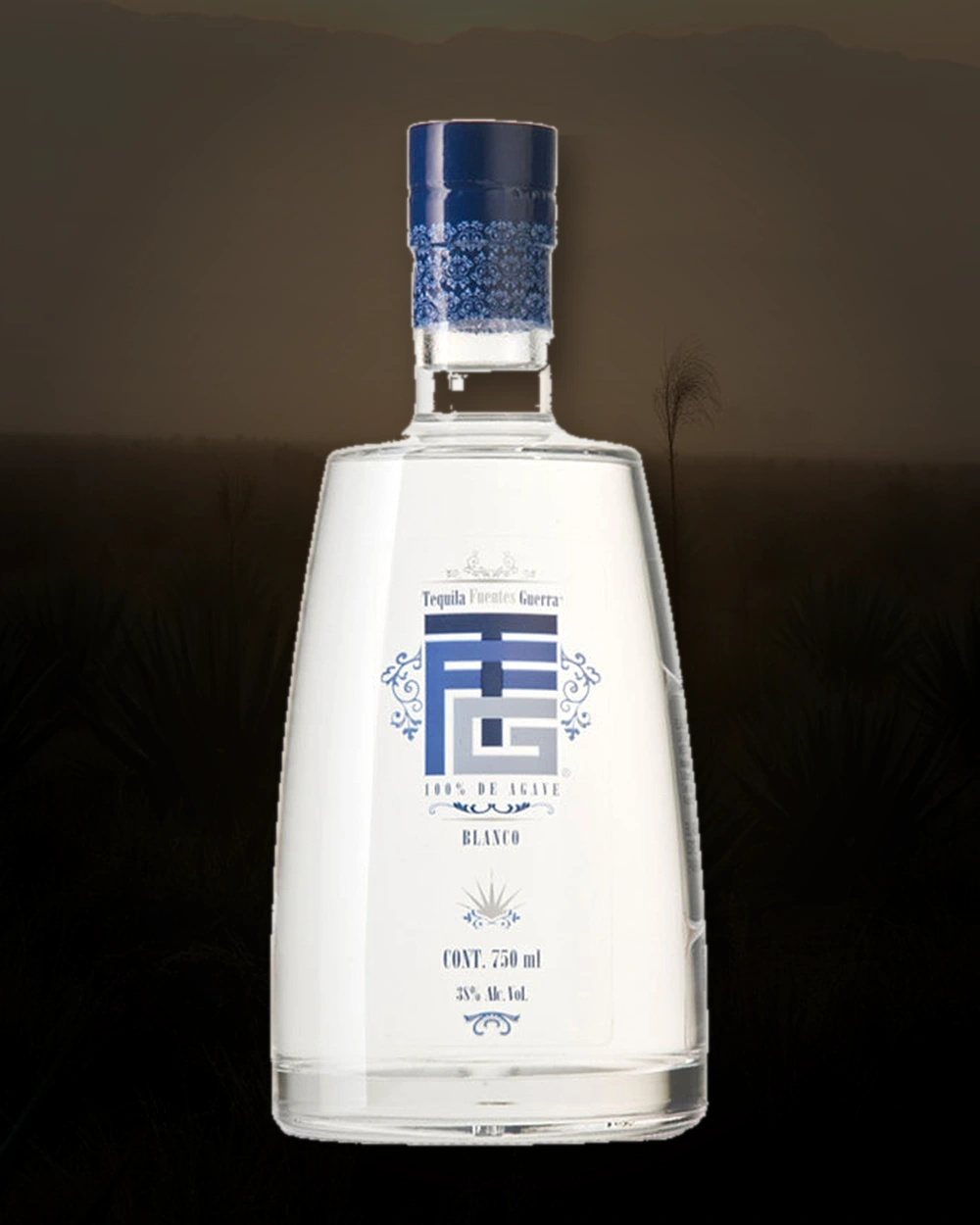 Fuentes Guerra Tequila Blanco bottle