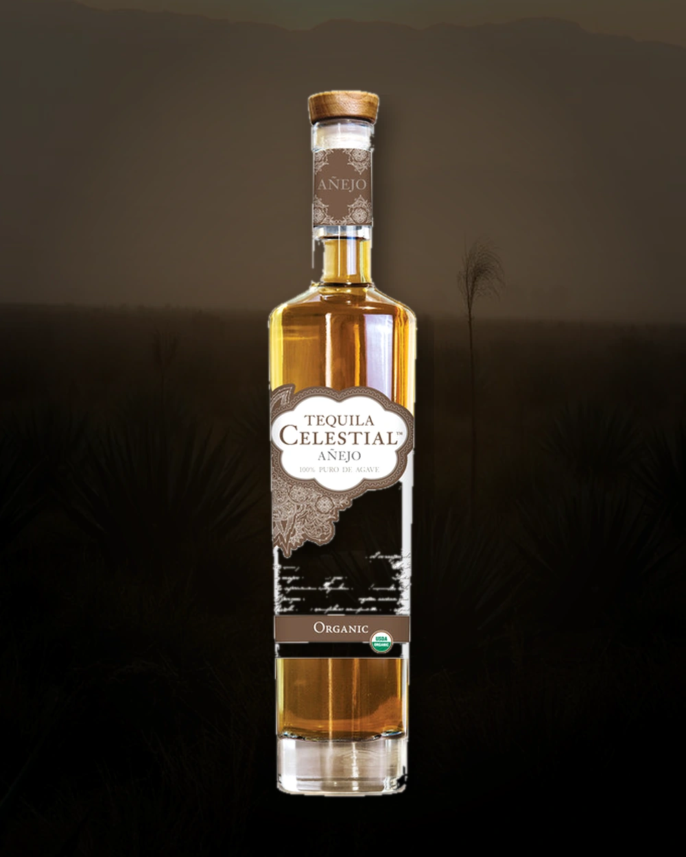 Tequila Celestial Organic Añejo bottle