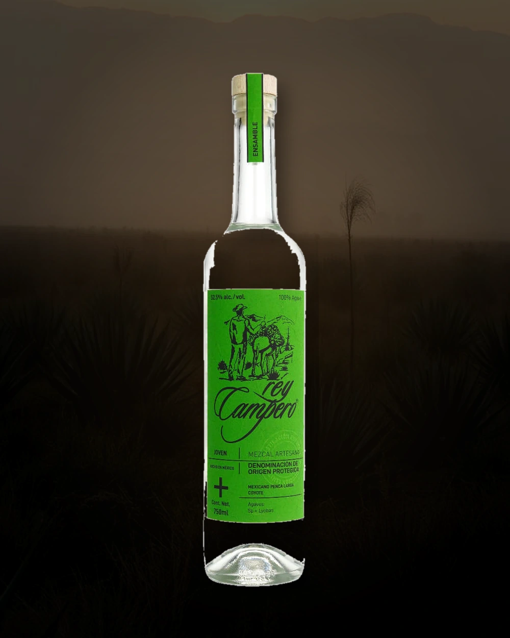 Rey Campero Mexicano Penca Larga + Coyote bottle