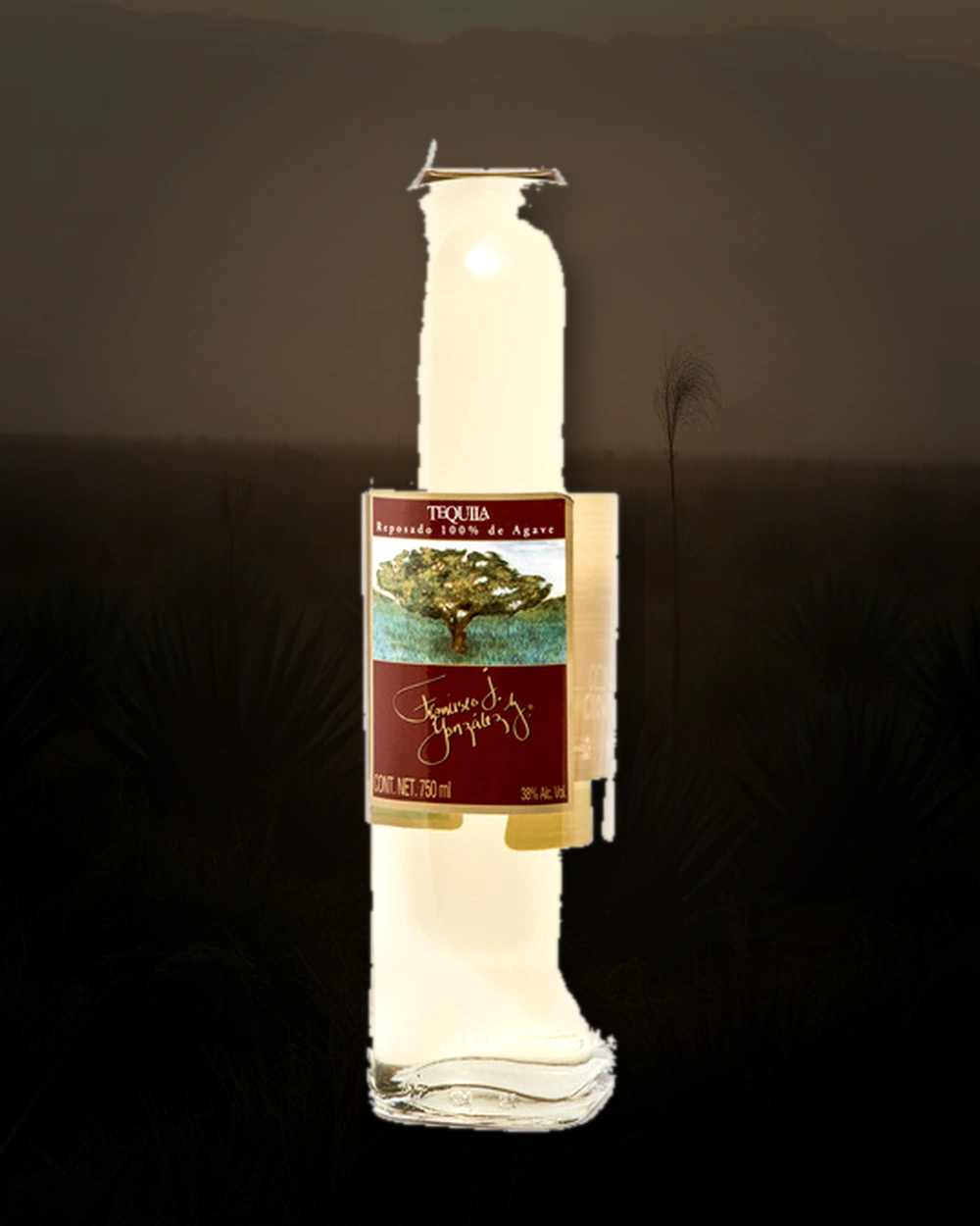 Francisco J. González G. Reposado bottle