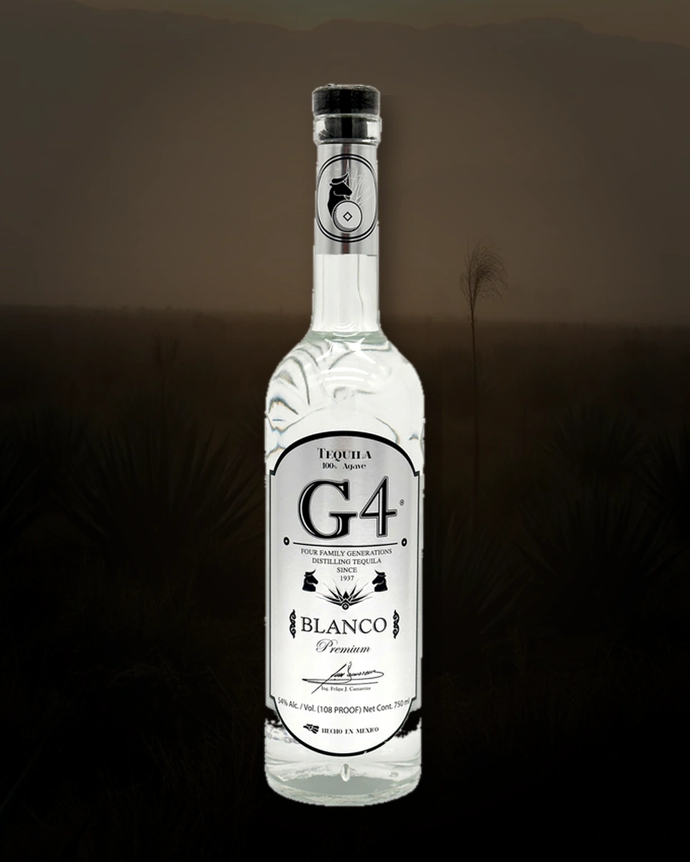 Tequila G4 Blanco 108 bottle