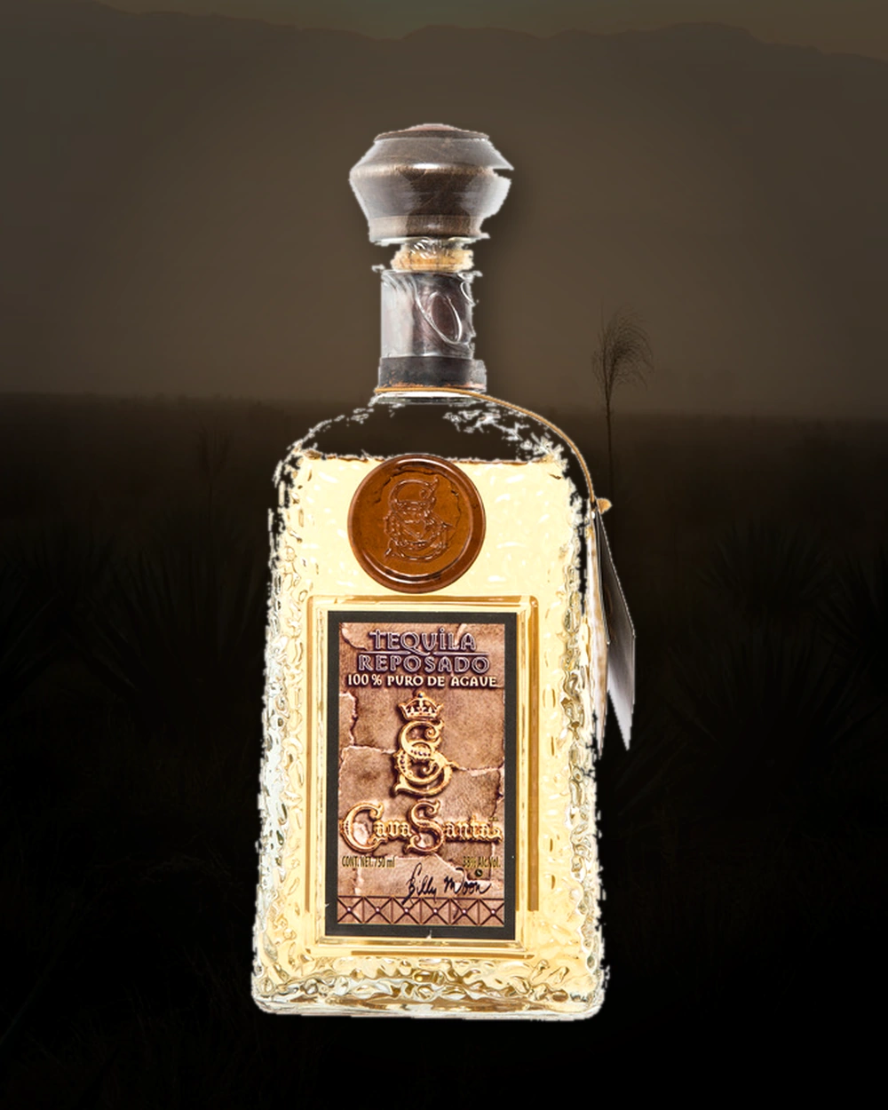 Cava Santa Tequila Reposado bottle