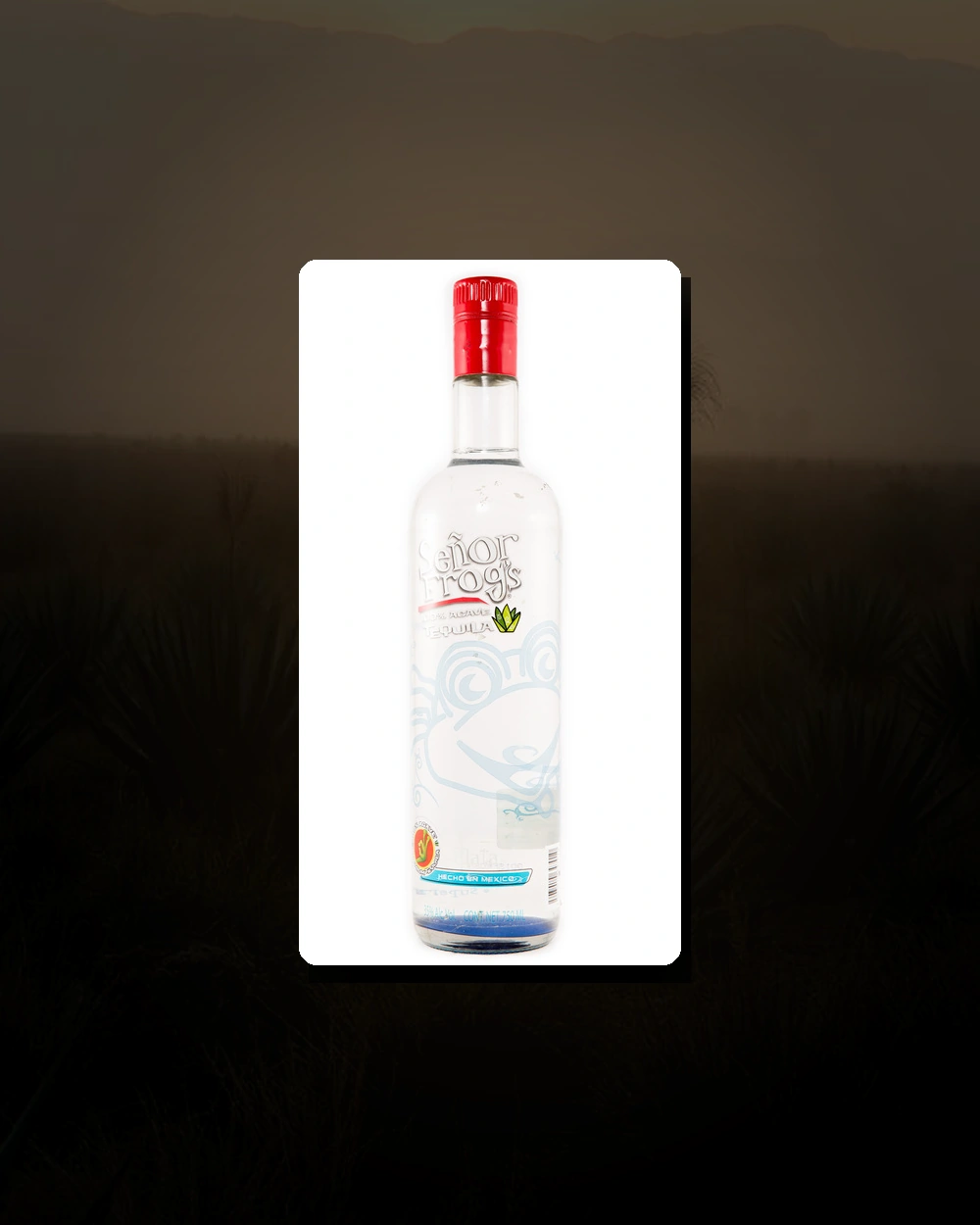 Señor Frog's Tequila Plata bottle