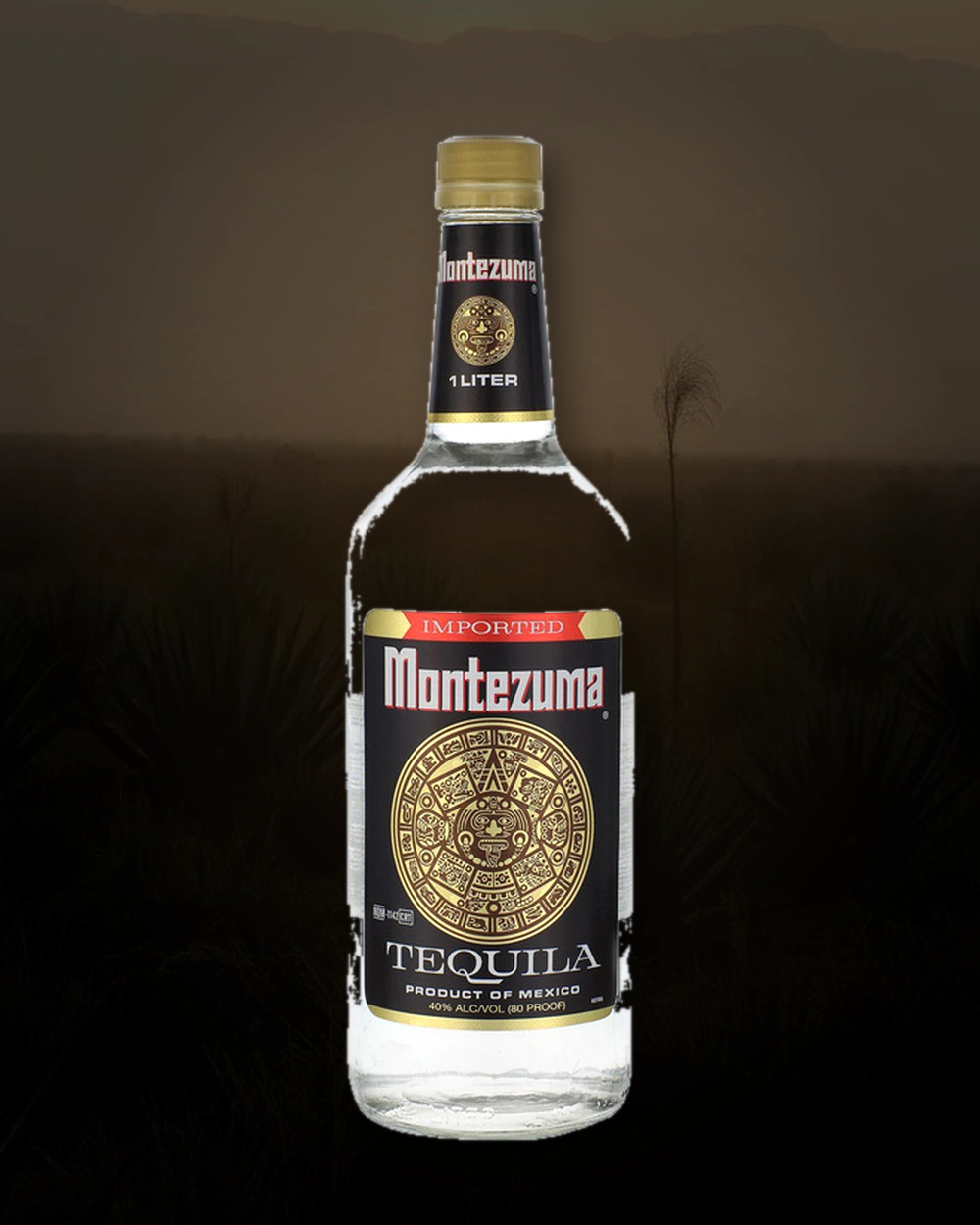 Montezuma White Tequila bottle
