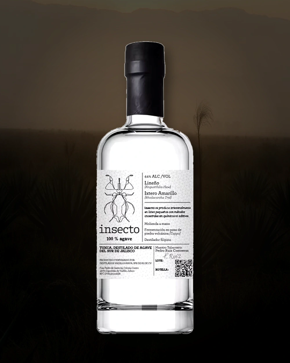 Insecto Tuxca Lineño + Ixteco Amarillo bottle