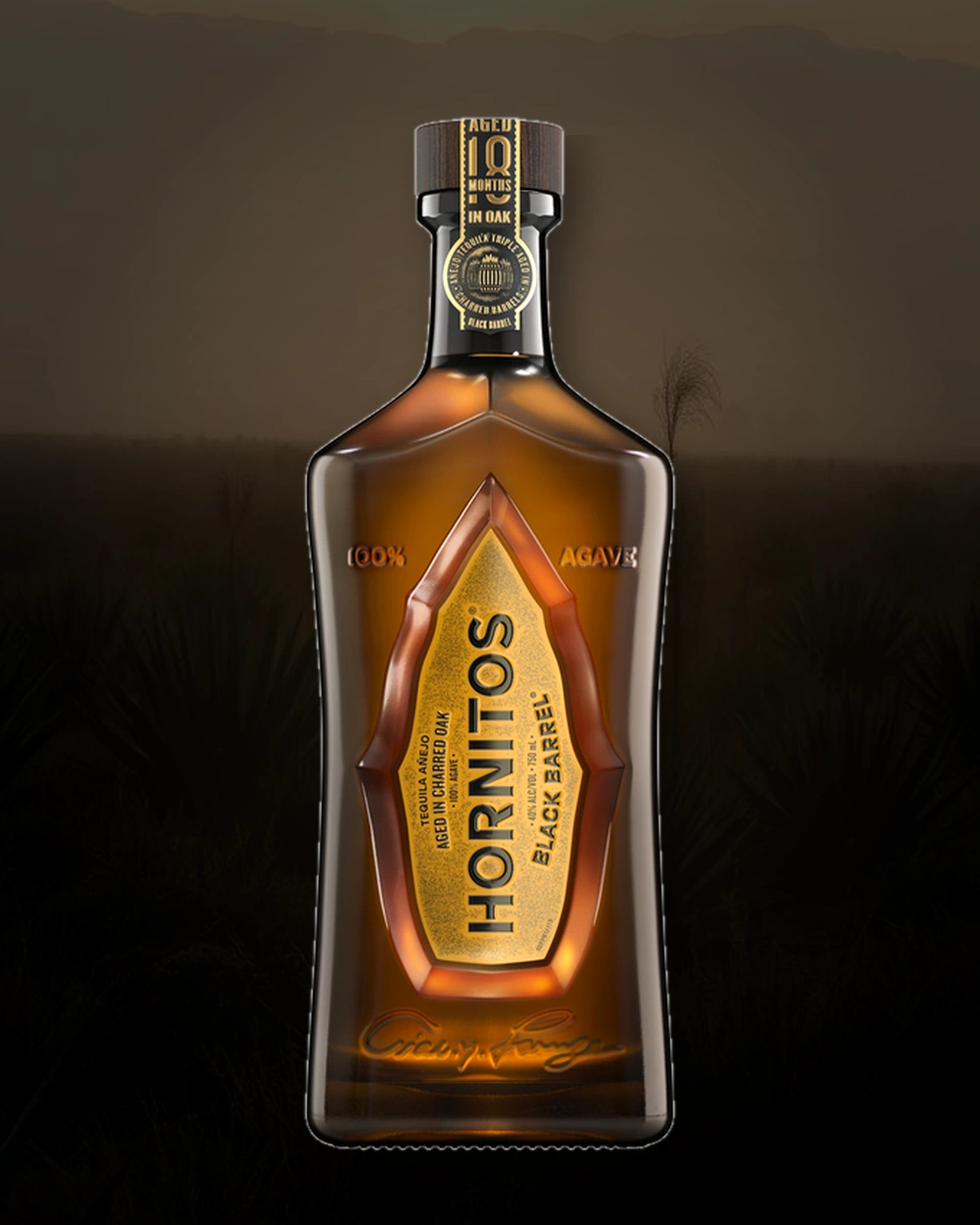Hornitos Black Barrel Añejo  bottle