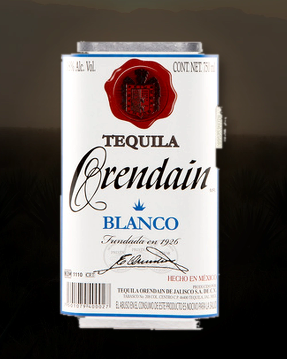 Orendain Tequila Blanco bottle