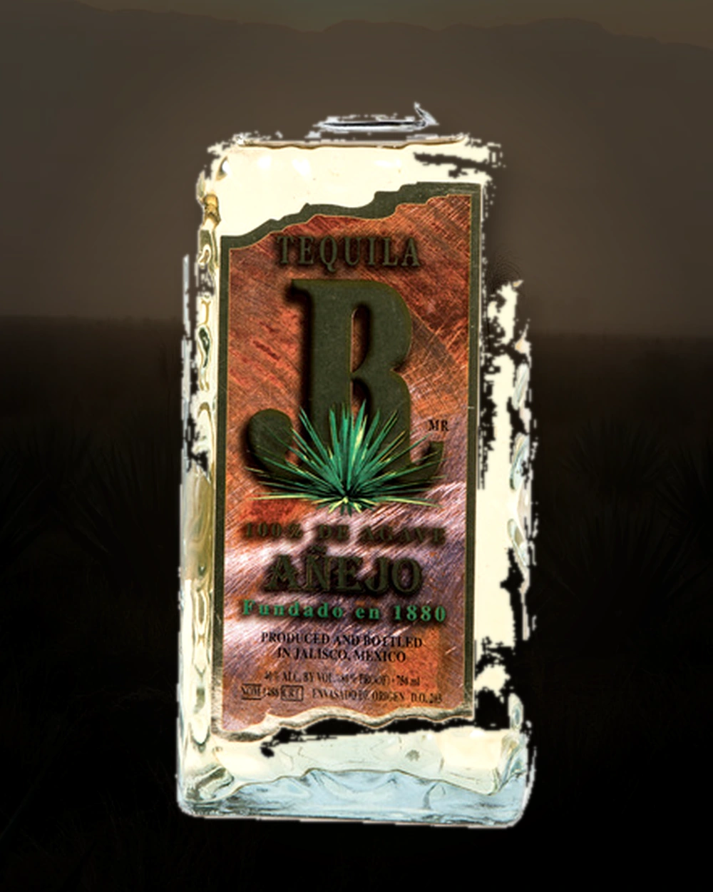 JR Tequila Añejo bottle