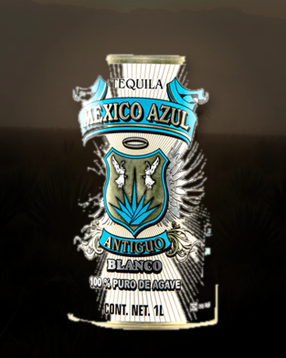 México Azul Antiguo Blanco bottle