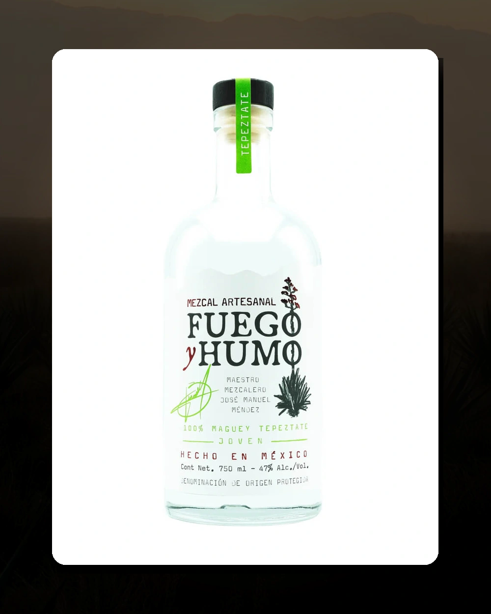 Fuego y Humo Tepeztate bottle