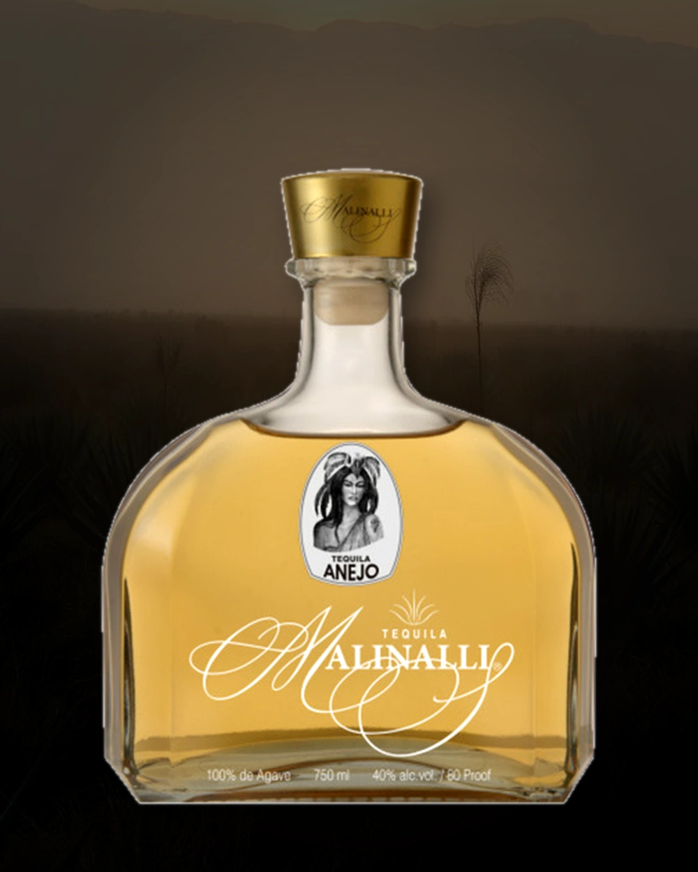 Malinalli Añejo Tequila bottle