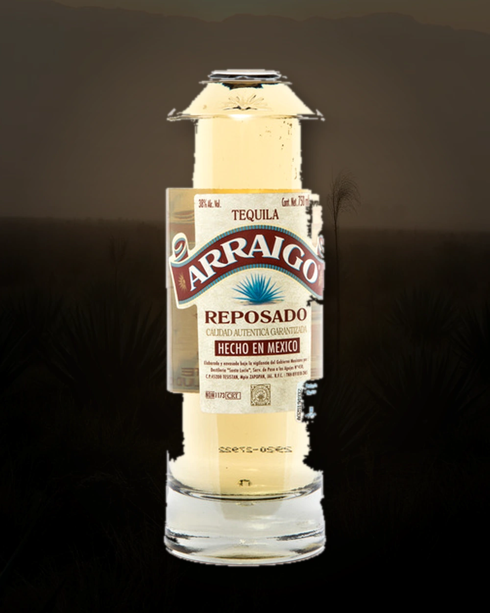 Arraigo Reposado bottle