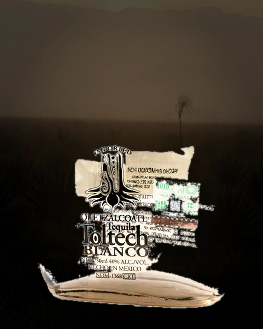 Toltech Tequila Blanco bottle