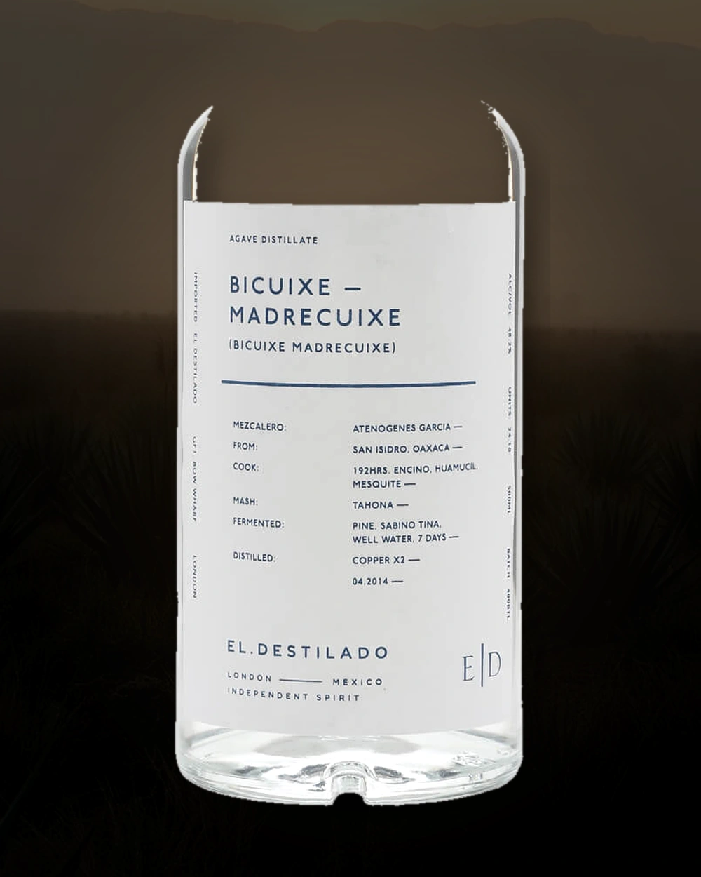 El Destilado Bicuixe – Madrecuixe bottle
