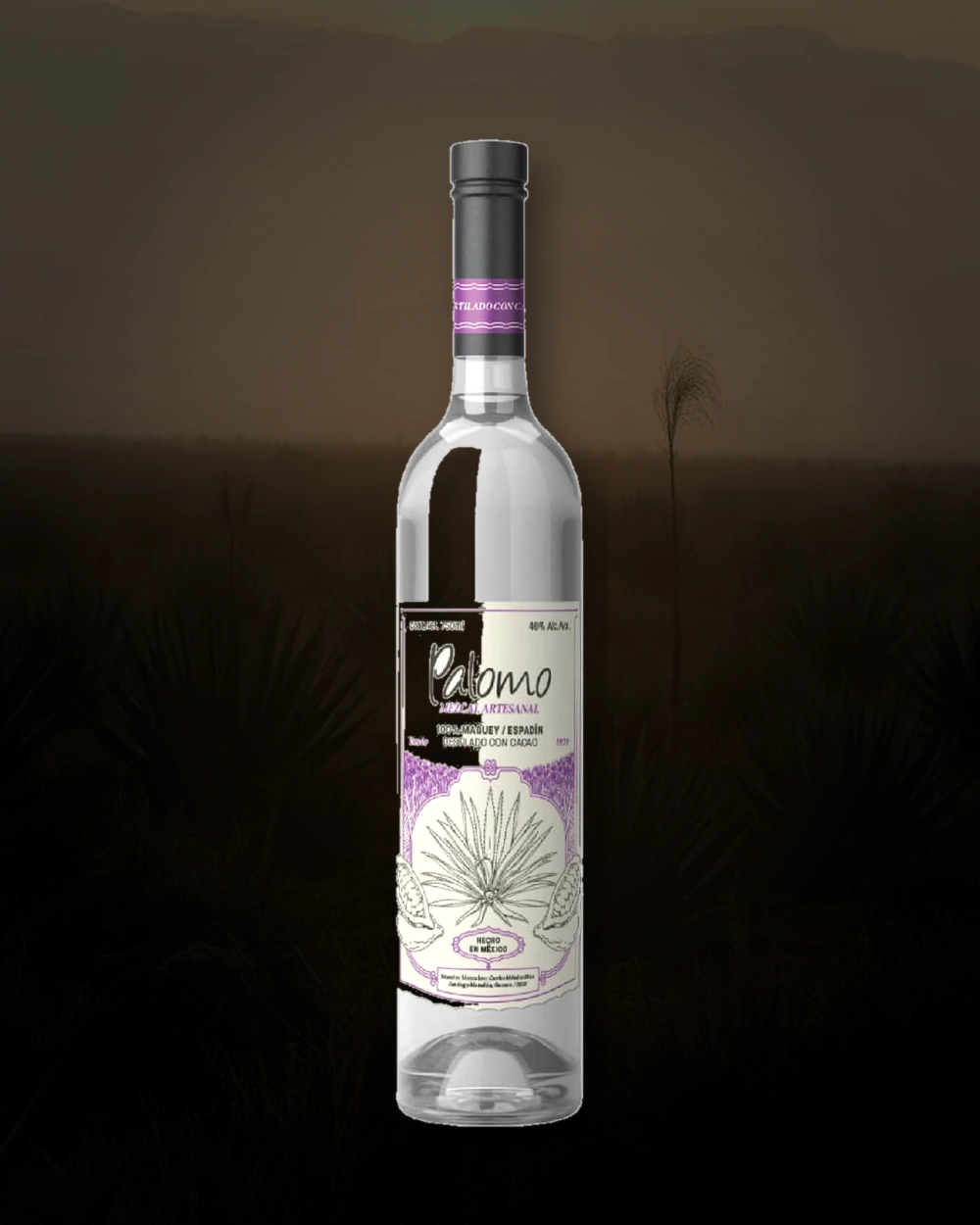 Palomo Destilado con Cacao bottle