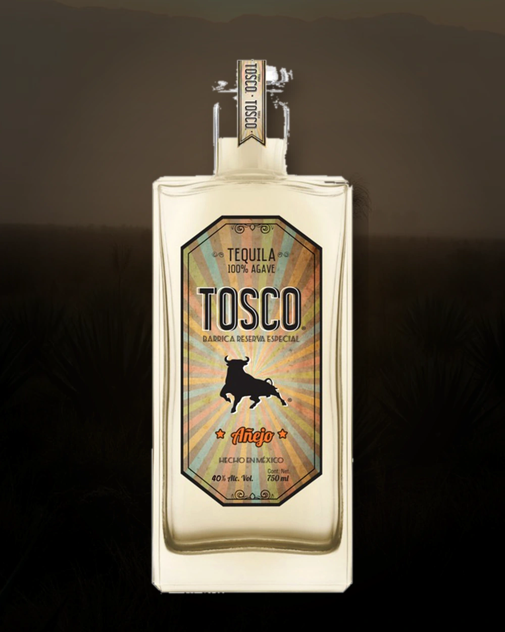 Tosco Tequila Añejo bottle