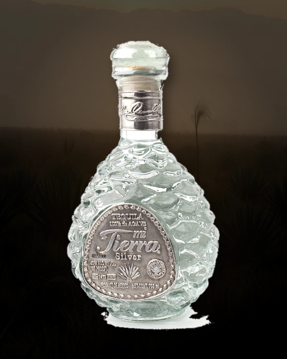 Mi Tierra Silver bottle