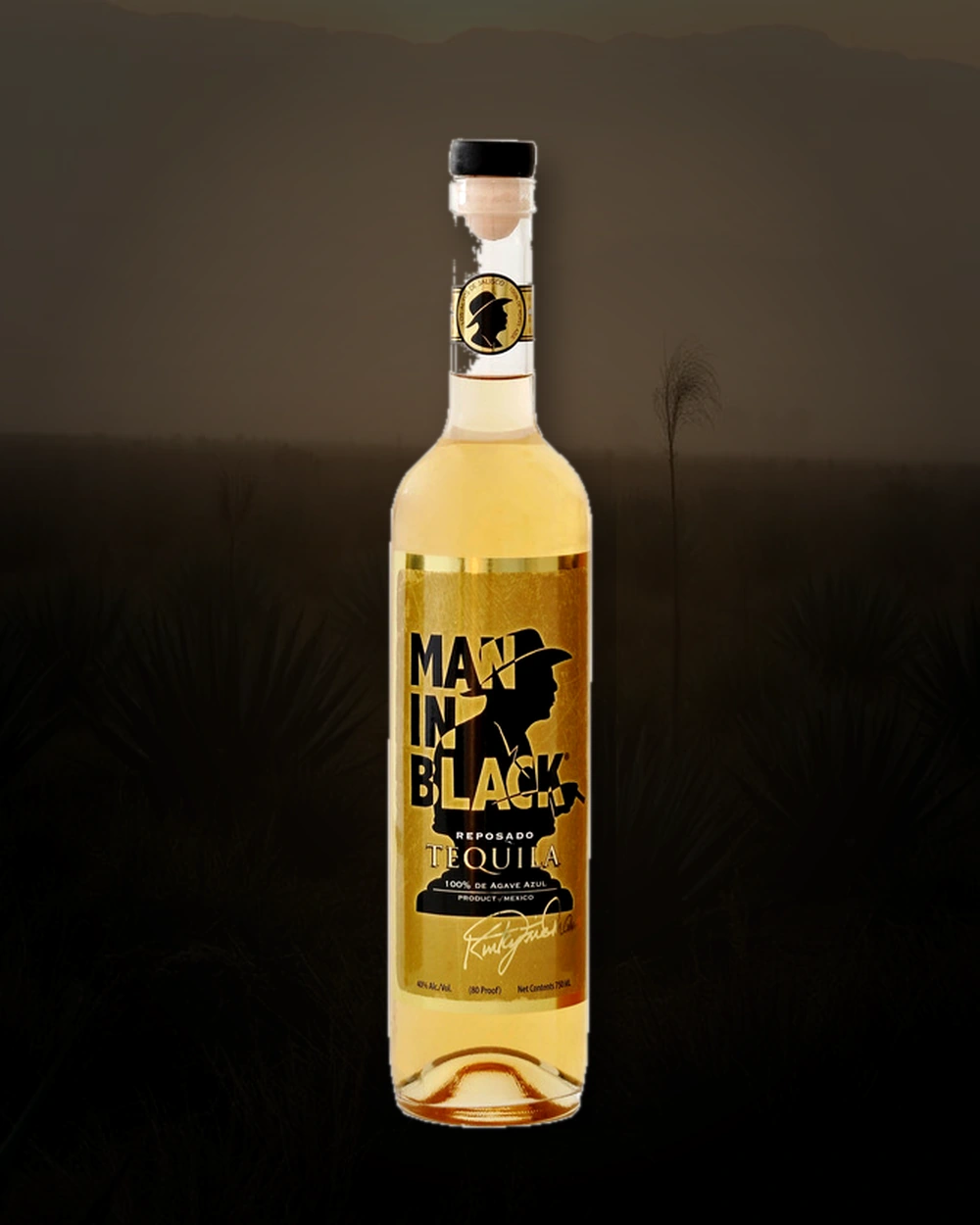 Man in Black Reposado bottle